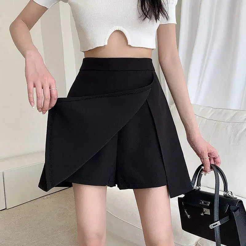 plus Size Asymmetrical Black High Waist Slimming Split A-Line Skirt Women's Fashion Spring Summer City Walk Elastic Fiber
plus Size Asymmetrical Black High Waist Slimming Split A-Line Skirt Women's Fashion Spring Summer City Walk Elastic Fiber