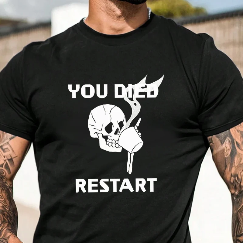 Restart The Game Design Men's Fashionable Printed T-Shirt Short Sleeve Exquisite Design Essential T Shirt
Restart The Game Design Men's Fashionable Printed T-Shirt Short Sleeve Exquisite Design Essential T Shirt