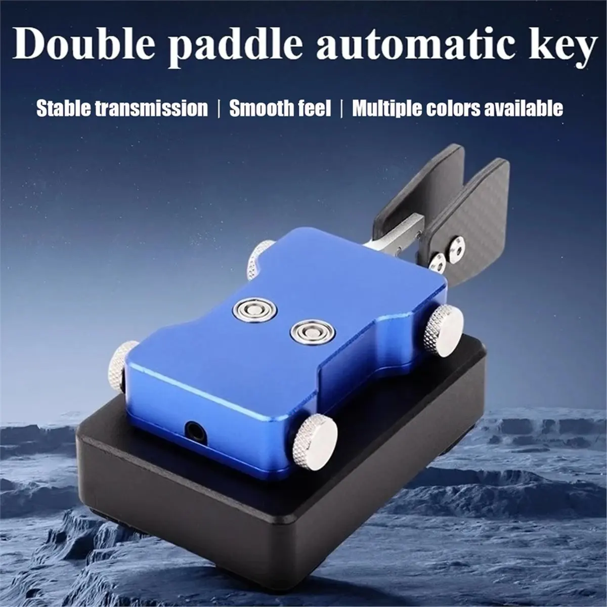 【BRILLIANT 】New Double-Paddle Automatic CW Key 3.5mm Shortwave Radio Morse Code Key Telegraph Training Key B
【BRILLIANT 】New Double-Paddle Automatic CW Key 3.5mm Shortwave Radio Morse Code Key Telegraph Training Key B