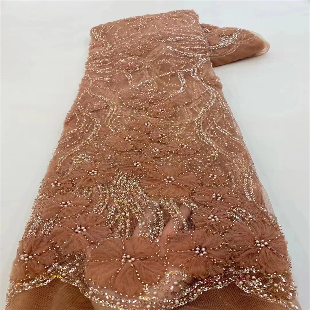 Luxurious African Groom Sequins Lace Fabric High Quality 2024 Heavy Beads Embroidery French Tulle Lace Nigerian Wedding x-0325
Luxurious African Groom Sequins Lace Fabric High Quality 2024 Heavy Beads Embroidery French Tulle Lace Nigerian Wedding x-0325