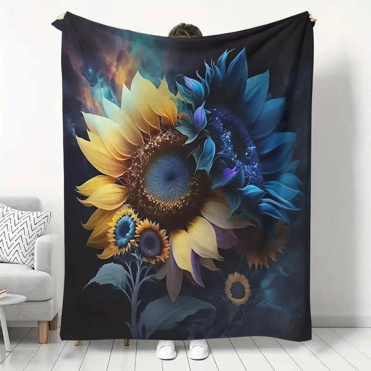 1 шт. одеяло с принтом подсолнечника, полиэфирная ткань, можно стирать в машине, подходит для украшения спальни и гостиной.
1 шт. одеяло с принтом подсолнечника, полиэфирная ткань, можно стирать в машине, подходит для украшения спальни и гостиной.