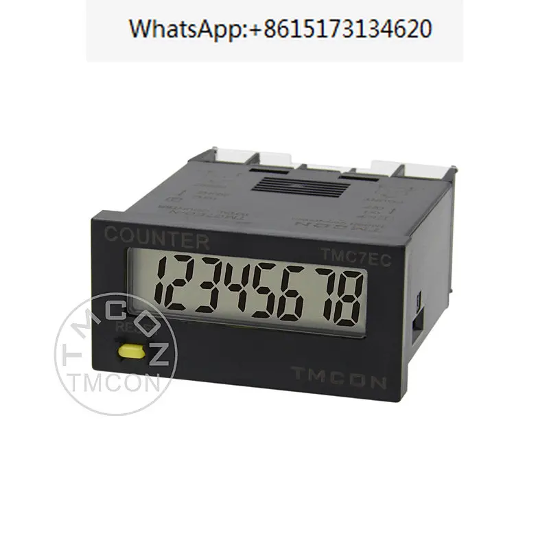 2 pieces TMCON TMC7EC digital display cumulative counter electronic accumulation counter liquid crystal display
2 pieces TMCON TMC7EC digital display cumulative counter electronic accumulation counter liquid crystal display