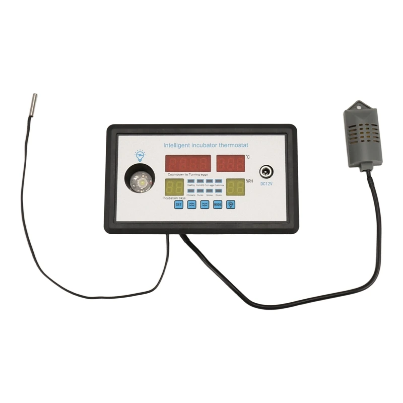 ZFX-W9002 Умный термостат, цифровой инкубатор с контролем температуры и влажности, 360 градусов, автоматический поворот яиц, 12 В
ZFX-W9002 Умный термостат, цифровой инкубатор с контролем температуры и влажности, 360 градусов, автоматический поворот яиц, 12 В