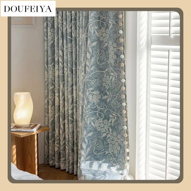 Fashion Modern New Haze Blue A Living Room Chenille Jacquard Light Luxury High-end Thickening BedroomCurtain White Tulle
Fashion Modern New Haze Blue A Living Room Chenille Jacquard Light Luxury High-end Thickening BedroomCurtain White Tulle