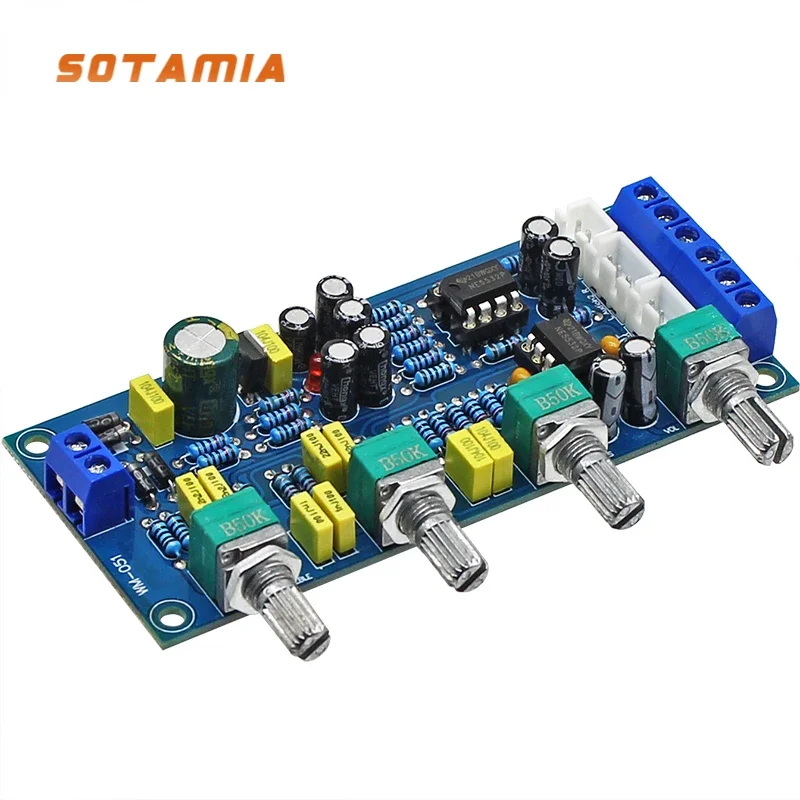 SOTAMIA Dual NE5532 усилитель мощности аудио предусилитель тональная плата высокие + средние частоты + регулятор громкости басов предусилитель одинарной мощности
SOTAMIA Dual NE5532 усилитель мощности аудио предусилитель тональная плата высокие + средние частоты + регулятор громкости басов предусилитель одинарной мощности