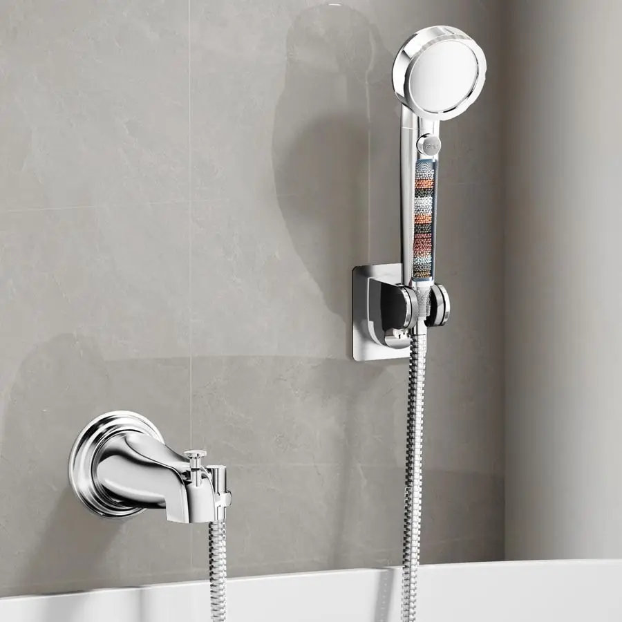 Metal Bathtub Faucet Sprayer Attachment, Tub Spout with Diverter and Filtered Shower Head, Bathtub Hose Attachment for Tub Fauce
Metal Bathtub Faucet Sprayer Attachment, Tub Spout with Diverter and Filtered Shower Head, Bathtub Hose Attachment for Tub Fauce