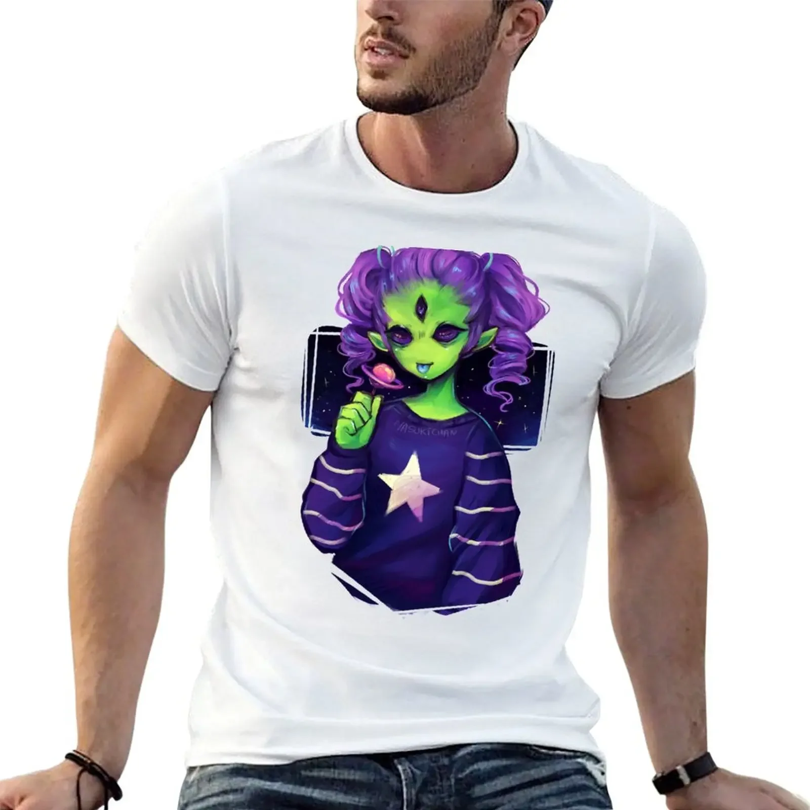Alien Girl T-Shirt clothes Luxury man cute clothes graphic shirts funny t shirts men
Alien Girl T-Shirt clothes Luxury man cute clothes graphic shirts funny t shirts men