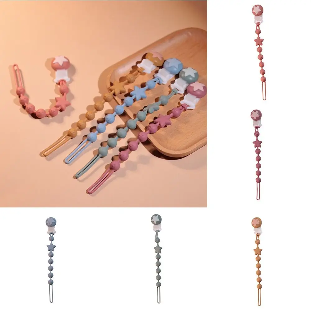 Star Silicone Pacifier Holder Clips Teether Toys Straps Dummy Clips Soother Holder Geometric Anti-drop Nipple Holder Clips Baby
Star Silicone Pacifier Holder Clips Teether Toys Straps Dummy Clips Soother Holder Geometric Anti-drop Nipple Holder Clips Baby