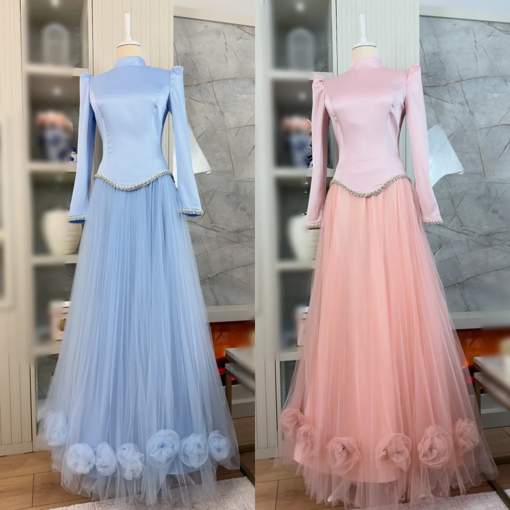 Customized Charmeuse Beading High Collar A-line Long Dresses Bespoke Occasion Glitter Evening Gown Woman Elegant Party Wedding
Customized Charmeuse Beading High Collar A-line Long Dresses Bespoke Occasion Glitter Evening Gown Woman Elegant Party Wedding