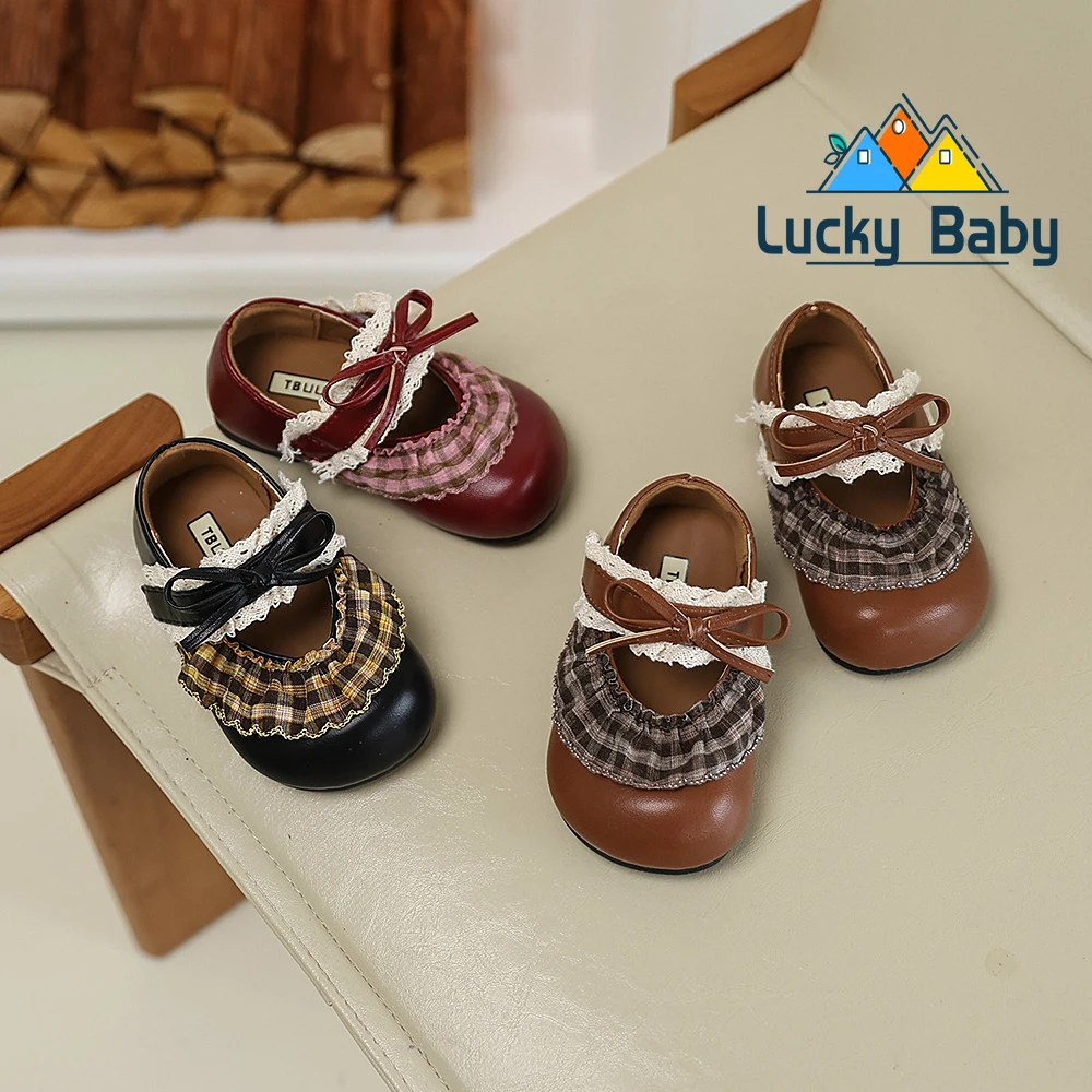 Autumn Girl's Mary Janes Retro Frilly Lovely Three Colors Kids Flat Shoe Versatile Bowknot Flexiable Round Toe Children Shoe
Autumn Girl's Mary Janes Retro Frilly Lovely Three Colors Kids Flat Shoe Versatile Bowknot Flexiable Round Toe Children Shoe
