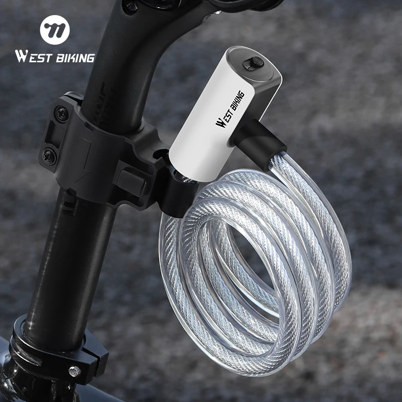 WEST BIKING Portable Bicycle Cable Lock With 2 Keys Waterproof Dustproof Steel Wire Lock MTB Road Bike Scooter Anti-theft Lock
WEST BIKING Portable Bicycle Cable Lock With 2 Keys Waterproof Dustproof Steel Wire Lock MTB Road Bike Scooter Anti-theft Lock