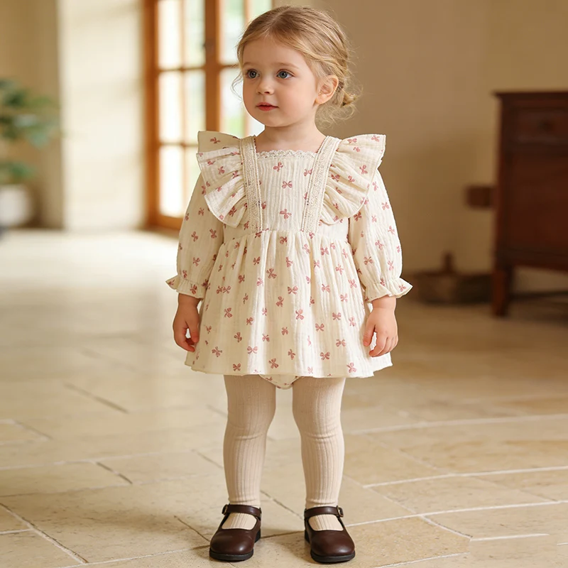 2026 New Spring 0-24M Baby Girl Clothing Newborn Baby Girls Bodysuits Long Sleeved Cotton Print Korean Style Climbing Suit
2026 New Spring 0-24M Baby Girl Clothing Newborn Baby Girls Bodysuits Long Sleeved Cotton Print Korean Style Climbing Suit