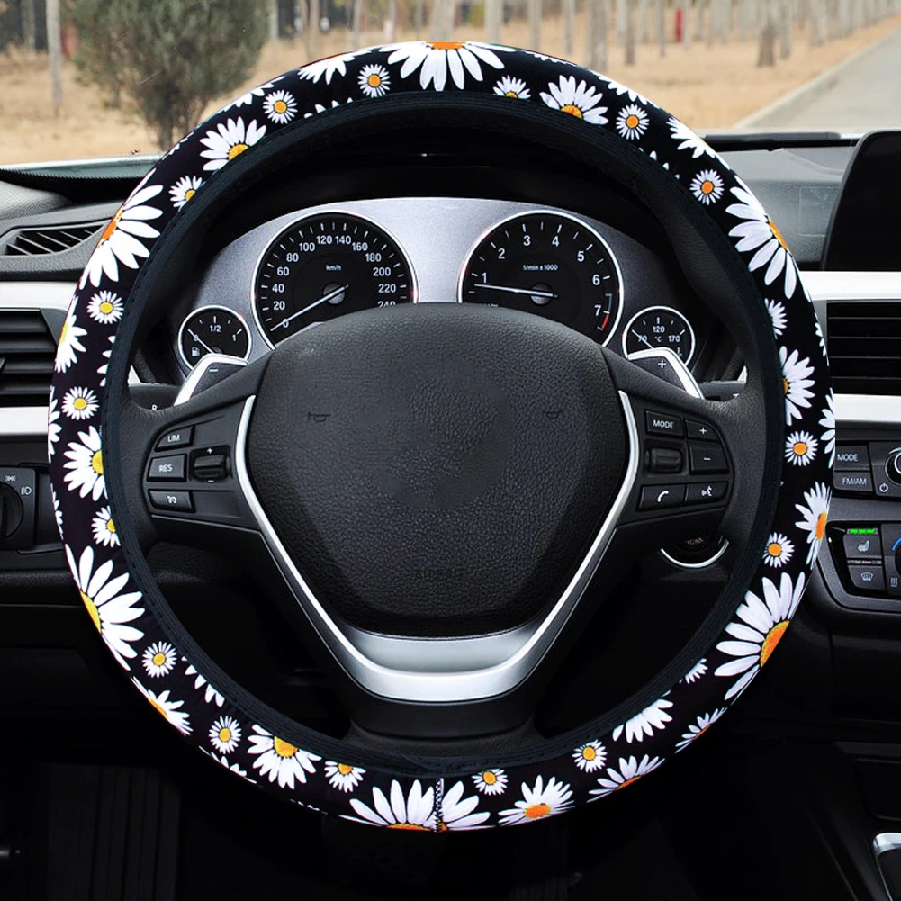 Чехол на руль автомобиля Daisy: модный, персонализированный, с цветочным узором, нескользящий, защитный, для рычага переключения передач и ручного тормоза, тип C
Чехол на руль автомобиля Daisy: модный, персонализированный, с цветочным узором, нескользящий, защитный, для рычага переключения передач и ручного тормоза, тип C