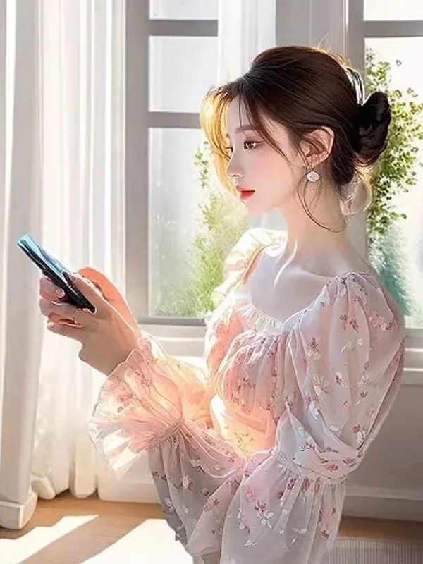 Женский облегающий длинный воротник с квадратным воротником в стиле ретро и цветочным принтом, весенне-осенний дизайн, корейский Sle Commute Faion
Женский облегающий длинный воротник с квадратным воротником в стиле ретро и цветочным принтом, весенне-осенний дизайн, корейский Sle Commute Faion