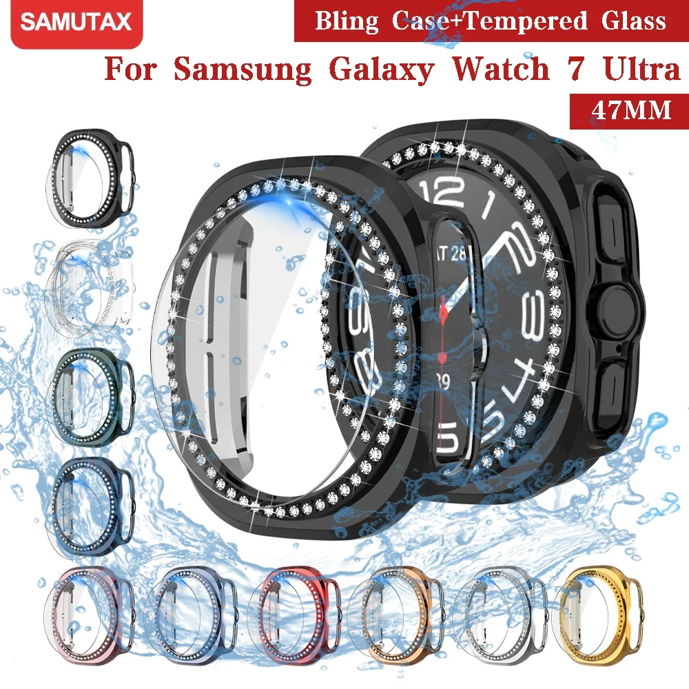 Diamond Cover+Glass For Samsung Galaxy Watch 7 Ultra 47mm Tempered Glass+Bling PC Screen waterproof Protectora Case
Diamond Cover+Glass For Samsung Galaxy Watch 7 Ultra 47mm Tempered Glass+Bling PC Screen waterproof Protectora Case