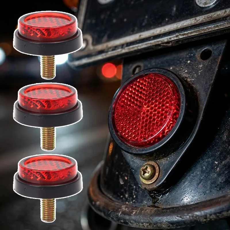 Red Reflective License Plate Rivets ABS Fasteners for Car Motorcycle Electric Vehicle Night Safety Warning Bolts Waterproof
Red Reflective License Plate Rivets ABS Fasteners for Car Motorcycle Electric Vehicle Night Safety Warning Bolts Waterproof