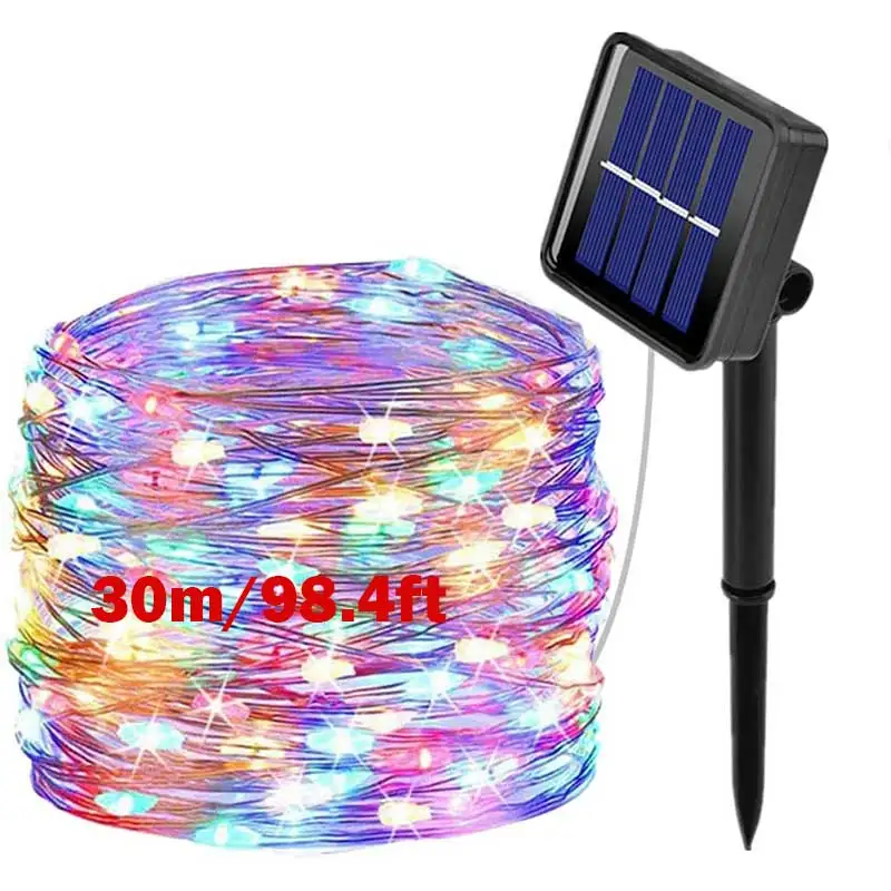 Outdoor Solar Light String Balcony With Waterproof Solar Panel 30M LEDs String Light 8 Modes for Wedding Christmas Party Decor
Outdoor Solar Light String Balcony With Waterproof Solar Panel 30M LEDs String Light 8 Modes for Wedding Christmas Party Decor