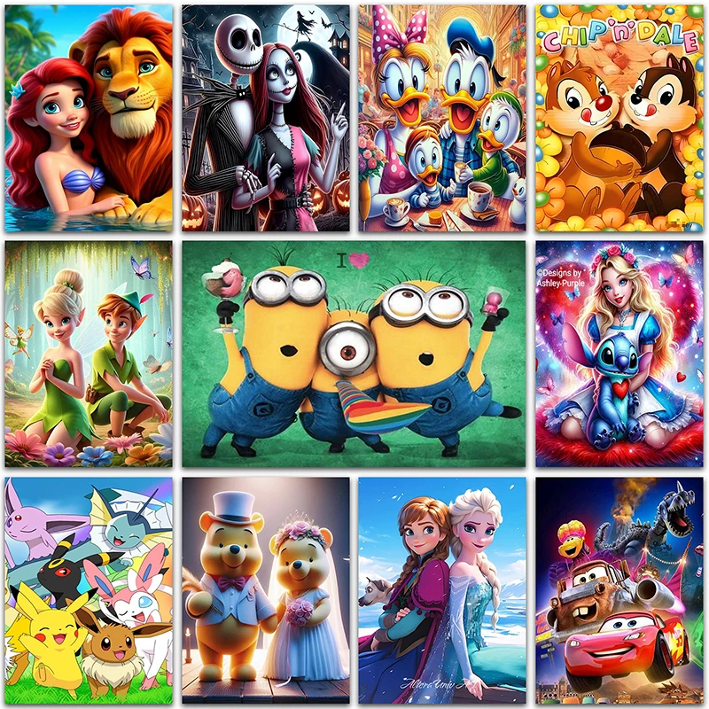 Disney Pokemon Diamond Painting Pikachu Stitch Minions Mickey Mouse Home Decor Full Square&Round mosaic embroidery Cross stitch
Disney Pokemon Diamond Painting Pikachu Stitch Minions Mickey Mouse Home Decor Full Square&Round mosaic embroidery Cross stitch