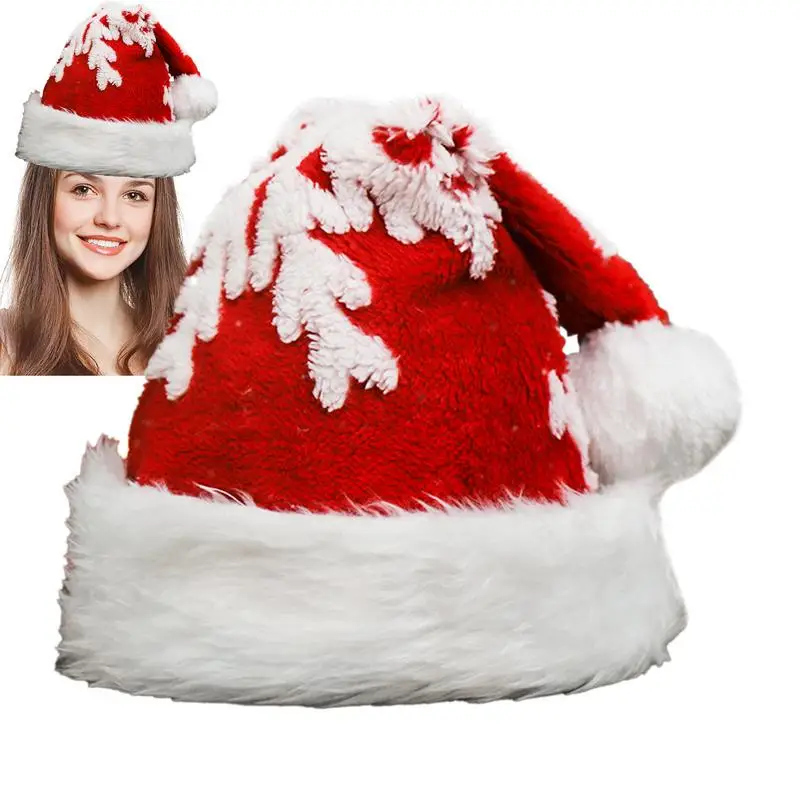 Knit Santa Hat Christmas Hat Santa Hat With Snowflake For Adults Reusable Fluffy Plush With Snowflake Pattern For Christmas New
Knit Santa Hat Christmas Hat Santa Hat With Snowflake For Adults Reusable Fluffy Plush With Snowflake Pattern For Christmas New