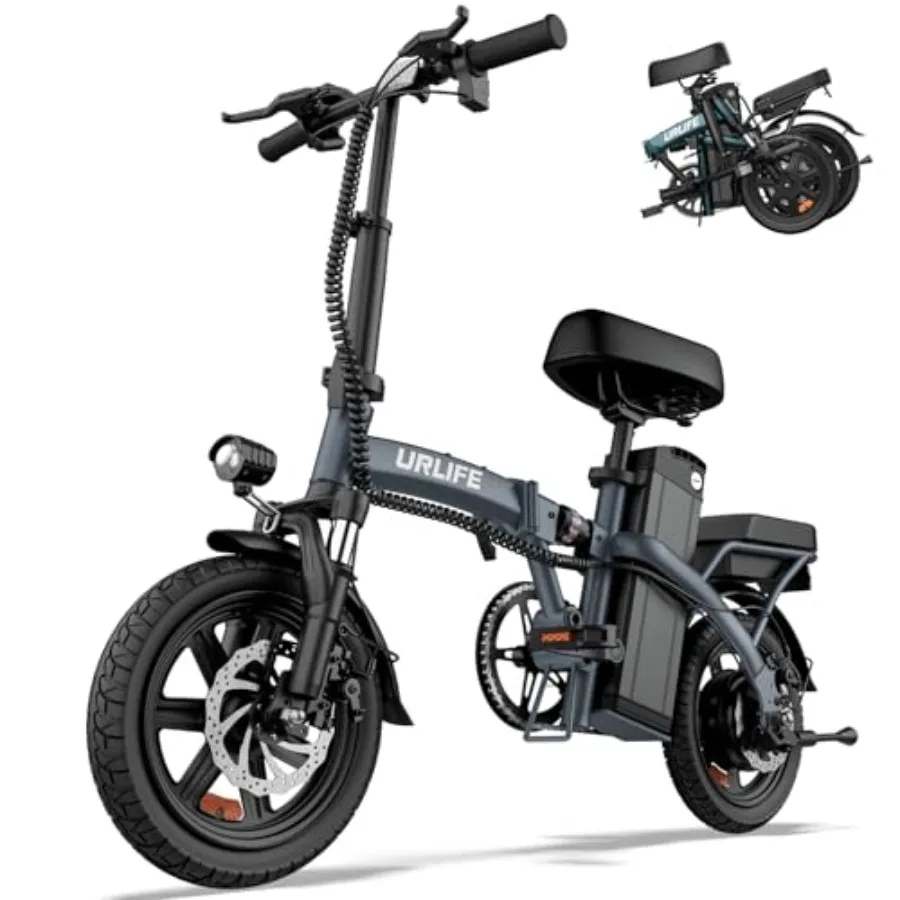 14 Folding Electric Bike for Urban Commuting, Aluminum Alloy Frame, Matte Black, 500W Peak Motor with 40-Mile Range and Triple
14 Folding Electric Bike for Urban Commuting, Aluminum Alloy Frame, Matte Black, 500W Peak Motor with 40-Mile Range and Triple