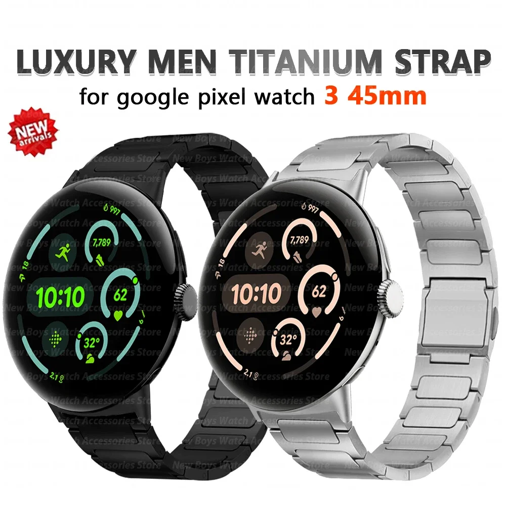 Magnetic Titanium Strap for Google Pixel Watch 3 45mm Luxury Men Band for Pixel Watch3 45mm Metal Wristband Replaced Accessories
Magnetic Titanium Strap for Google Pixel Watch 3 45mm Luxury Men Band for Pixel Watch3 45mm Metal Wristband Replaced Accessories