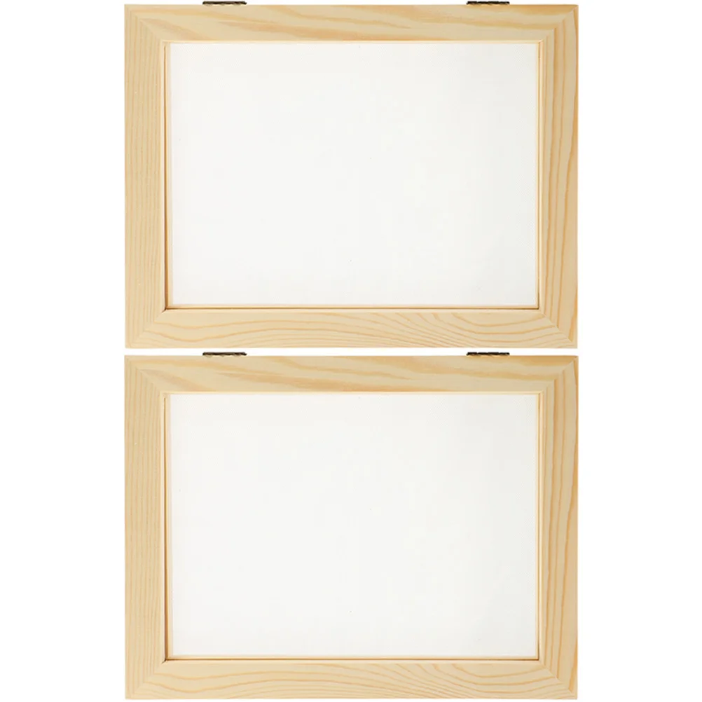 2 Pcs Paper Making Frames Small Handicraft Wooden Picture Screen Copper DIY Crafting
2 Pcs Paper Making Frames Small Handicraft Wooden Picture Screen Copper DIY Crafting