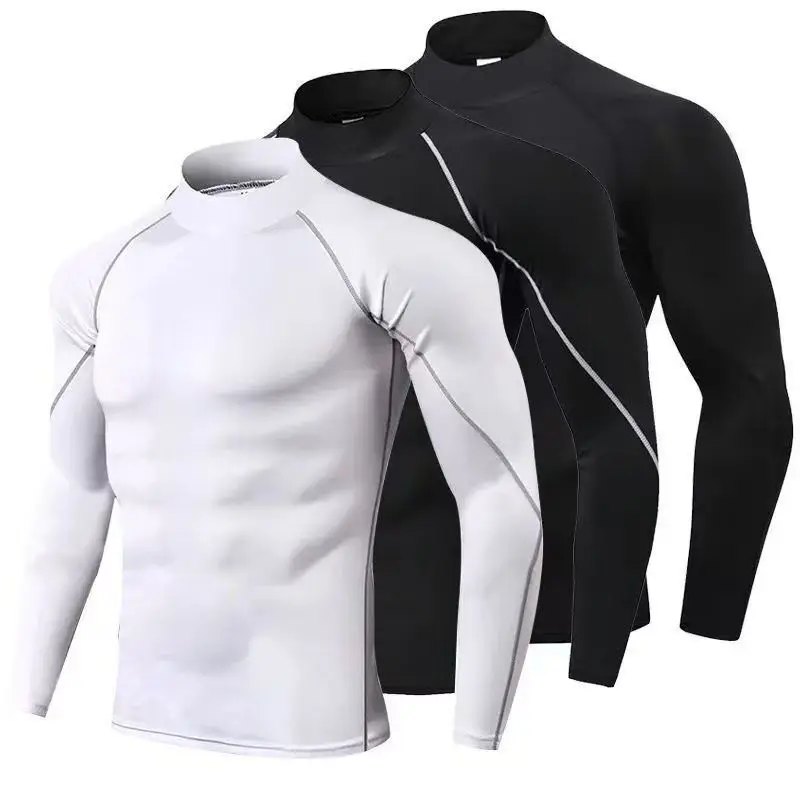 Customized winter warm and dry base sports running fitness sportswear men's long sleeved compression fitness shirt
Customized winter warm and dry base sports running fitness sportswear men's long sleeved compression fitness shirt