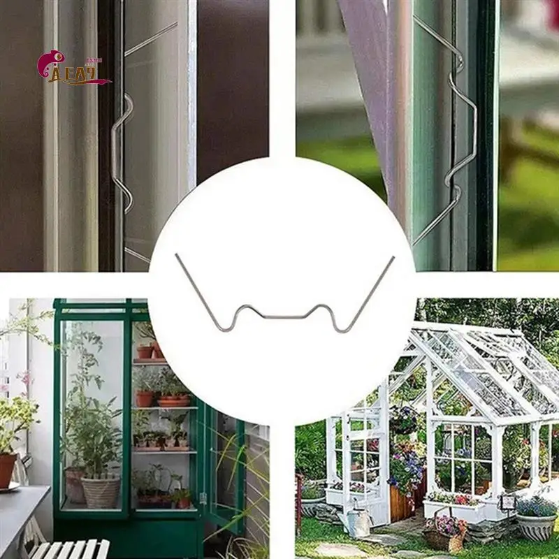 AEA9-100Pcs Greenhouse Glass Pane Clips Greenhouse W Wire Clips Glazing Z Type Clips Stainless Steel
AEA9-100Pcs Greenhouse Glass Pane Clips Greenhouse W Wire Clips Glazing Z Type Clips Stainless Steel