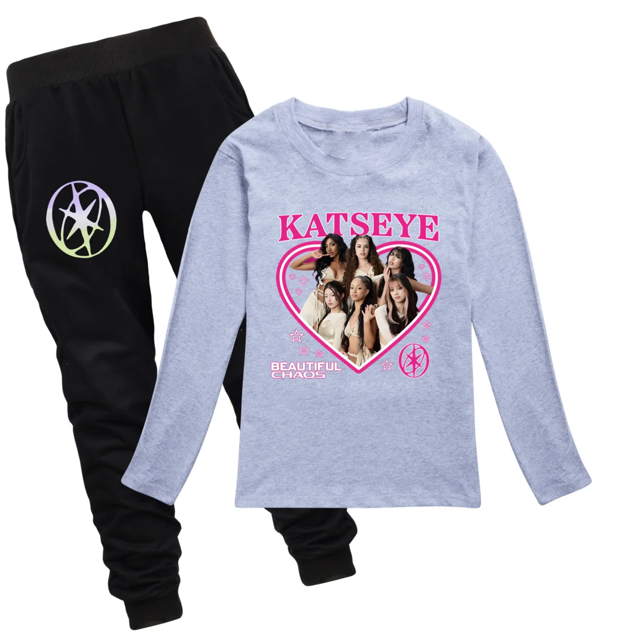 Hot Katseye Funny Print Kids Autumn 2PCs Sports Set Casual for Baby Girls Teen Boys Kids Cartoon Long Sleeve Tops with Pants
Hot Katseye Funny Print Kids Autumn 2PCs Sports Set Casual for Baby Girls Teen Boys Kids Cartoon Long Sleeve Tops with Pants