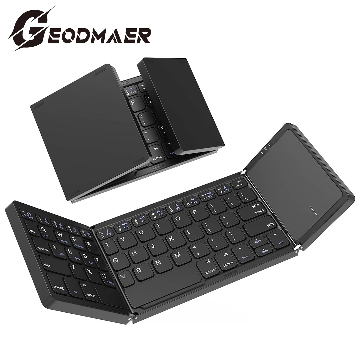 Mini Foldable Keyboard Wireless Bluetooth Keyboard with Sensitive Touchpad Mouse Rechargeable Travel Keyboard for Windows Mac
Mini Foldable Keyboard Wireless Bluetooth Keyboard with Sensitive Touchpad Mouse Rechargeable Travel Keyboard for Windows Mac
