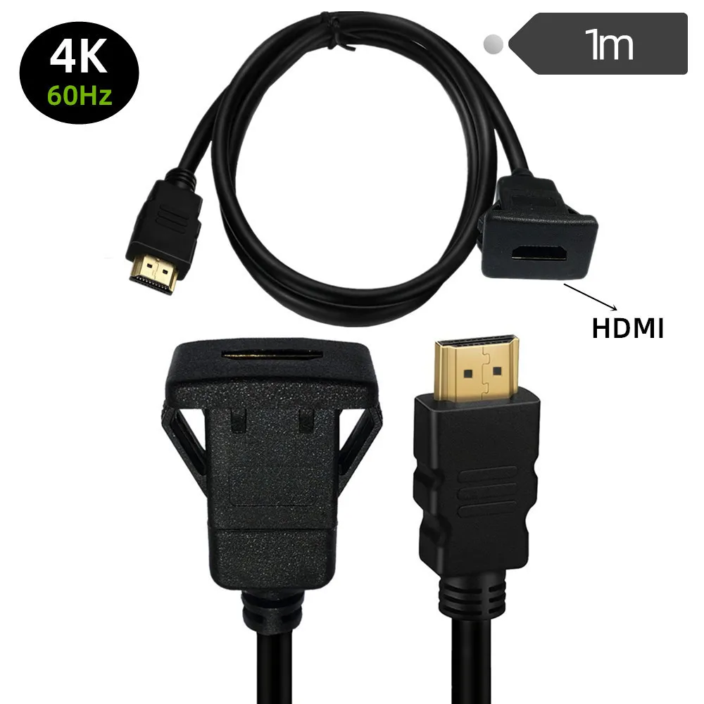 HDMI-Square Flush Mount USB 3.0 Extension Mount, Dash Mount, Flush Mount, Panel Mount Cable, for Car, Boat, Motorcycle
HDMI-Square Flush Mount USB 3.0 Extension Mount, Dash Mount, Flush Mount, Panel Mount Cable, for Car, Boat, Motorcycle