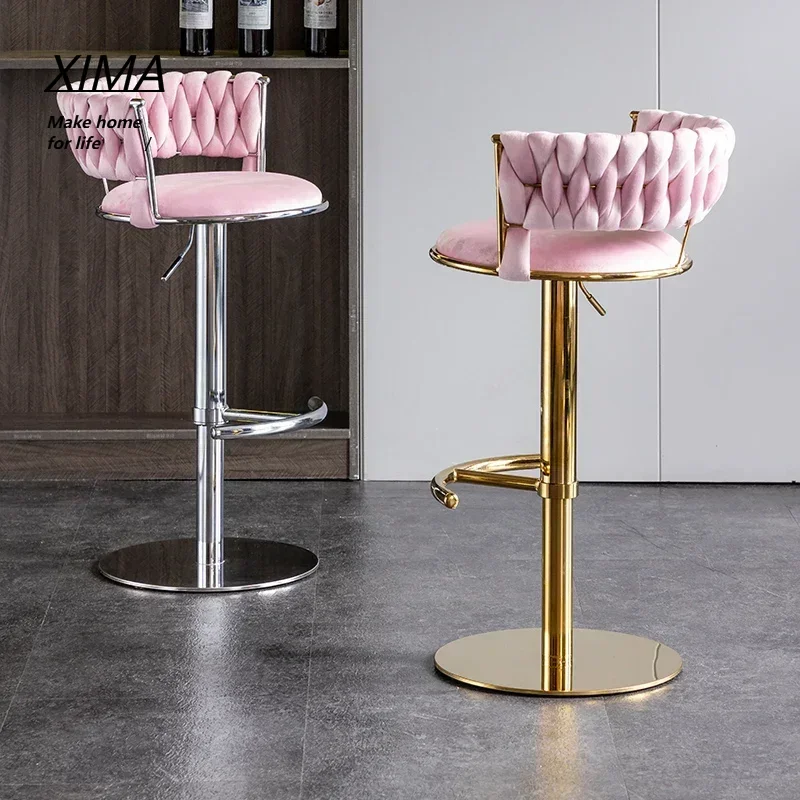 Bar chair modern minimalist home lift rotating golden American minimalist light luxury front bar stool high stool
Bar chair modern minimalist home lift rotating golden American minimalist light luxury front bar stool high stool