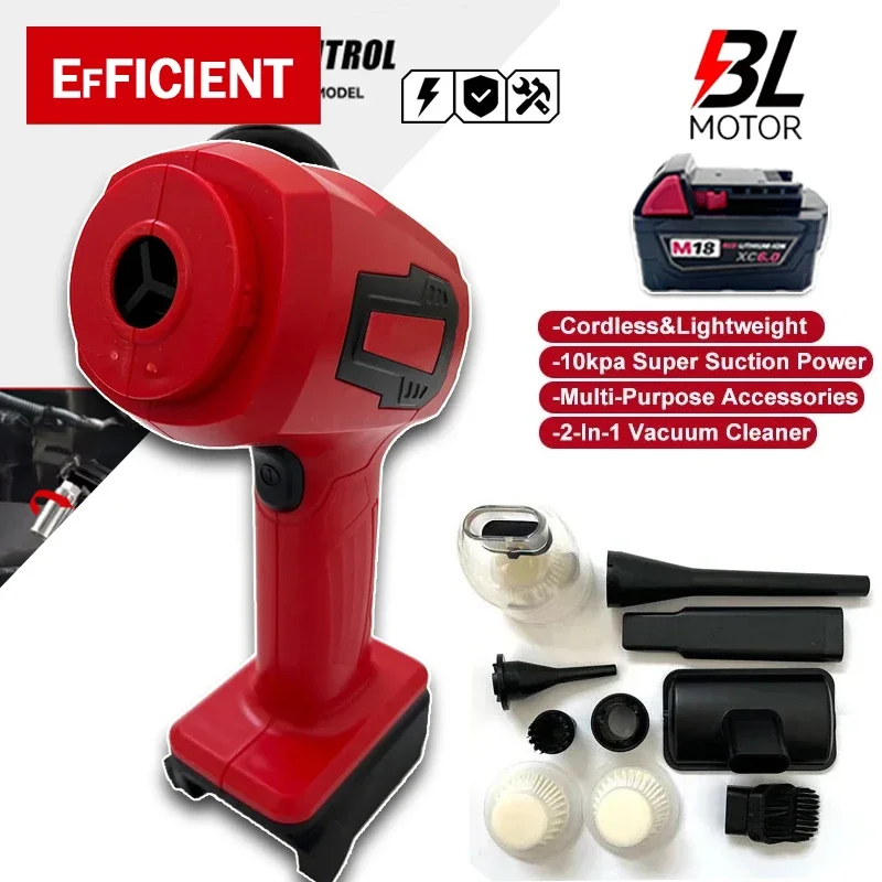 Портативный ручной перезаряжаемый автомобильный пылесос 120 Вт, литий-ионный, 3-в-1, для дома и автомобиля, для аккумулятора Milwaukee 18 В
Портативный ручной перезаряжаемый автомобильный пылесос 120 Вт, литий-ионный, 3-в-1, для дома и автомобиля, для аккумулятора Milwaukee 18 В