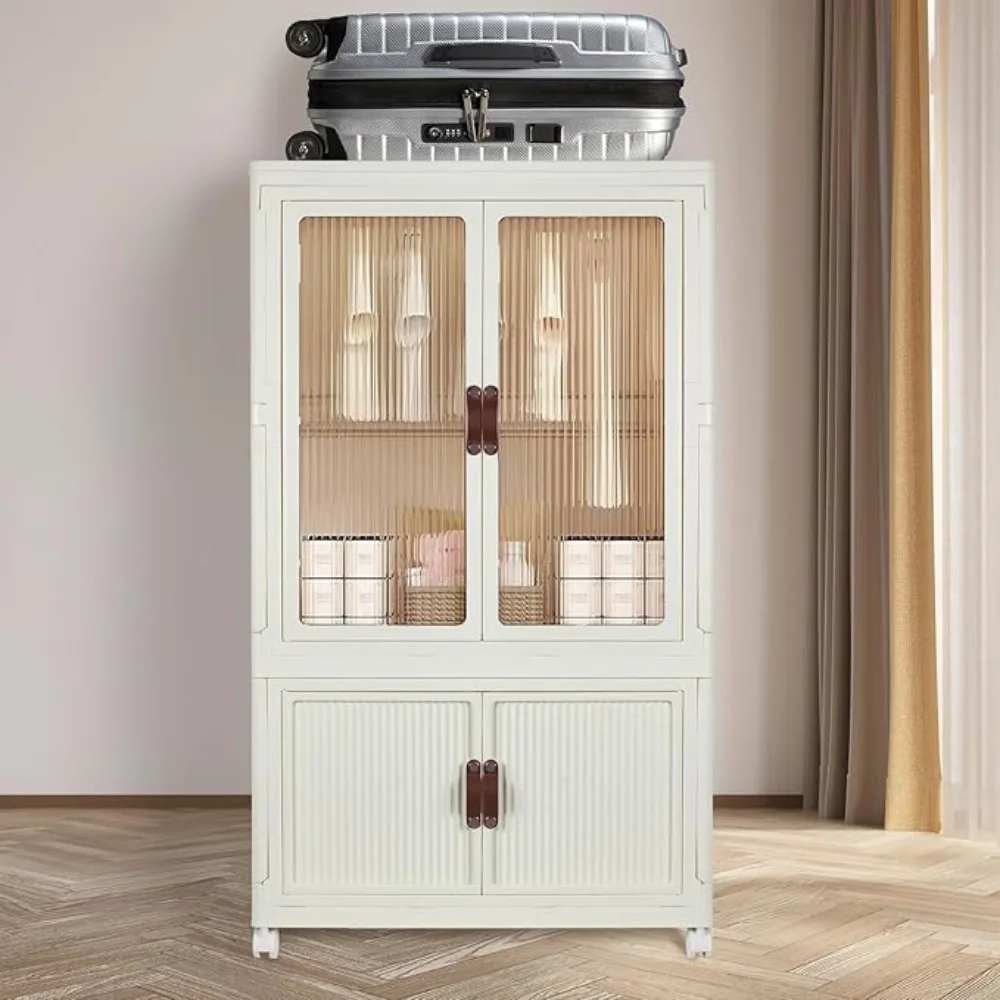 Stackable Closet Storage Bins, Collapsible Clothes Organizers, Portable Wardrobe Closet with Lids and Do, Movable Clothes Storag
Stackable Closet Storage Bins, Collapsible Clothes Organizers, Portable Wardrobe Closet with Lids and Do, Movable Clothes Storag