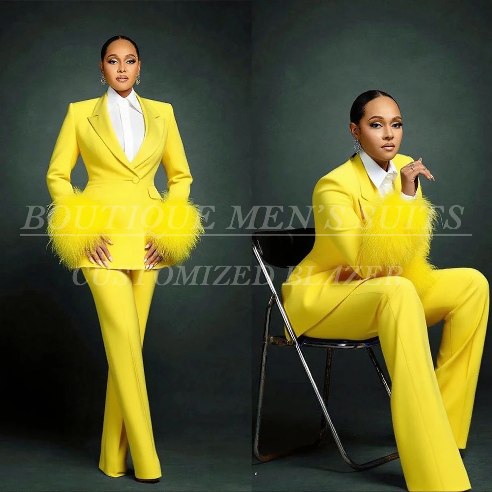 Роскошные вечерние женские костюмы с перьями, комплекты брюк индивидуального цвета, модные комплекты с пиковыми лацканами на одной пуговице, куртка, брюки из 2 предметов
Роскошные вечерние женские костюмы с перьями, комплекты брюк индивидуального цвета, модные комплекты с пиковыми лацканами на одной пуговице, куртка, брюки из 2 предметов