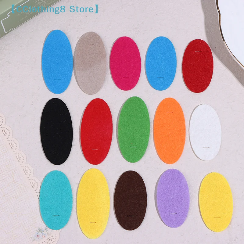 100Pcs Oval Felt Fabric Patches Non-woven Sewing Base Pads For DIY Plush Hairpin BB Hair Clips Making Accessories【AliS8】
100Pcs Oval Felt Fabric Patches Non-woven Sewing Base Pads For DIY Plush Hairpin BB Hair Clips Making Accessories【AliS8】