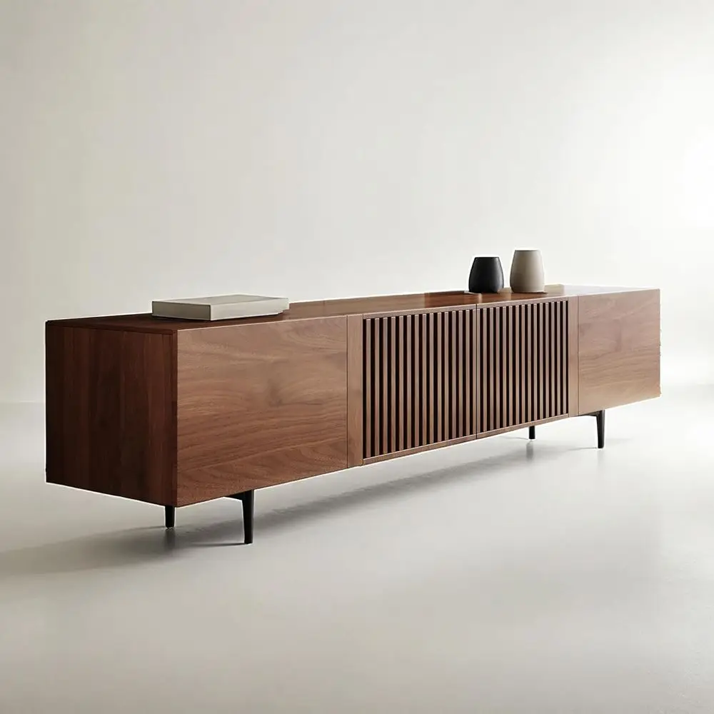 70 Inch Long 94.48 Media Unit with Grille and Storage Cabinets, Ideal for Living Rooms and Bedrooms
70 Inch Long 94.48 Media Unit with Grille and Storage Cabinets, Ideal for Living Rooms and Bedrooms