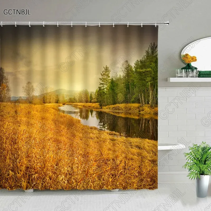 JHB23Autumn Forest Scenery Shower Curtain Fall Mountain Village Nature Landscape Wildlife Deer Bear Fabric Bathroom Decor Cu9Kj(
JHB23Autumn Forest Scenery Shower Curtain Fall Mountain Village Nature Landscape Wildlife Deer Bear Fabric Bathroom Decor Cu9Kj(
