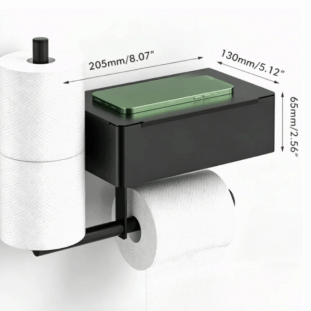 Practical Stainless Steel Toilet Paper Holder Punch-Free Double Rod Paper Holder Multifunctional Vertical Storage Rack Washroom
Practical Stainless Steel Toilet Paper Holder Punch-Free Double Rod Paper Holder Multifunctional Vertical Storage Rack Washroom
