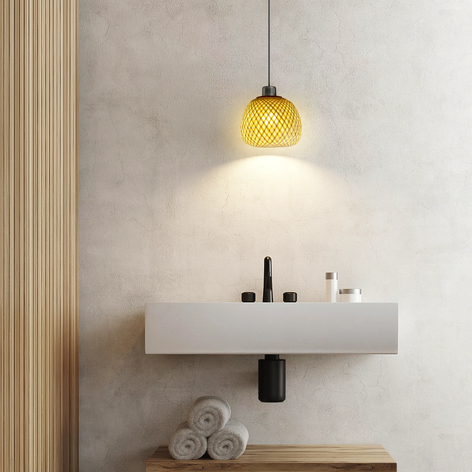 Rustic Bamboo Lamp Shade Simple Stable Structure Easy Install Compact Lightweight Versatile Home Restaurant Decoration
Rustic Bamboo Lamp Shade Simple Stable Structure Easy Install Compact Lightweight Versatile Home Restaurant Decoration