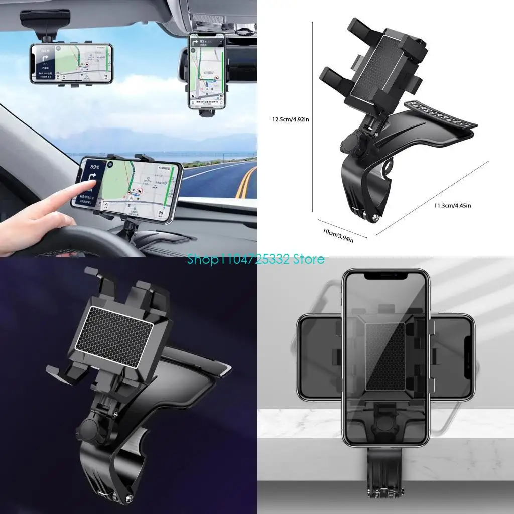 P5EA 360° Rear View Mirror Phone Holder Universal Mount Vehicle Back Bracket
P5EA 360° Rear View Mirror Phone Holder Universal Mount Vehicle Back Bracket