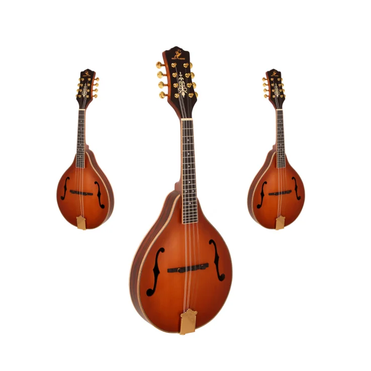Hot Sale Classical 8 Strings Musical Instrument Matte Finish Mandolin Spruce Solid Wood Mandolin