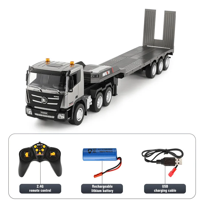 1:24 Huina RC Flat Truck Model 9Channels Alloy Engineer Vehicle 2.4G Remote Control Car Radio Controlled Trailer Christmas Gifts
1:24 Huina RC Flat Truck Model 9Channels Alloy Engineer Vehicle 2.4G Remote Control Car Radio Controlled Trailer Christmas Gifts