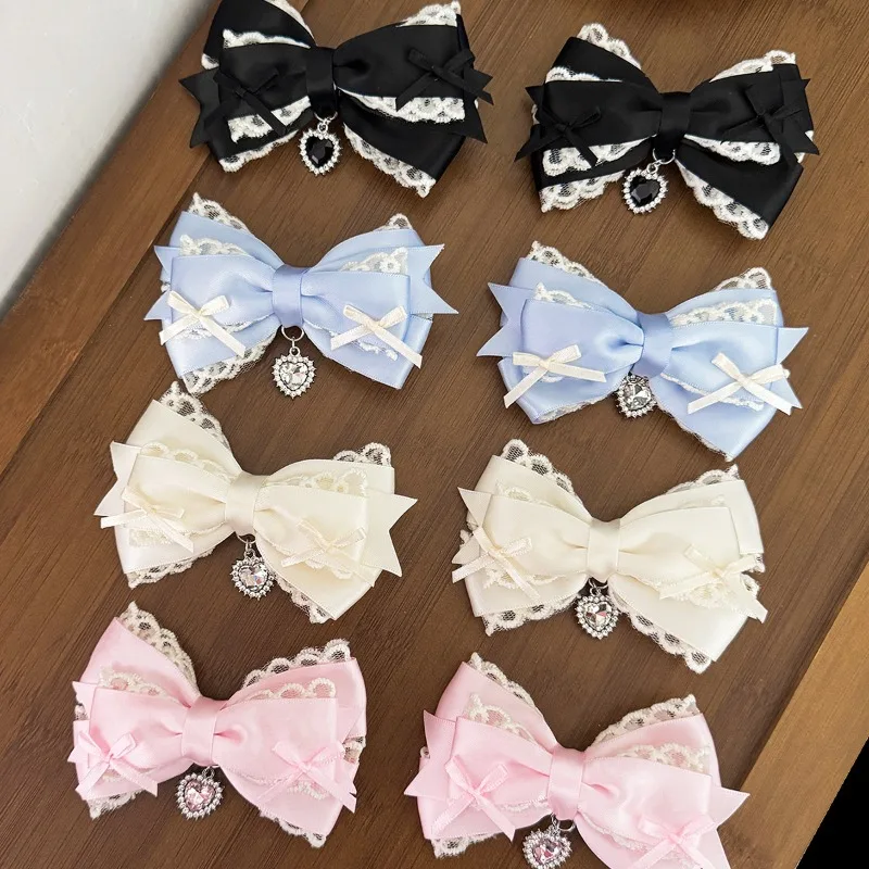 1 Piece Kawaii Lace Rhinestone Bow Side Hair Clip Sweet Lace Bow Barrettes for Girl Cute Girly Hair Headwear Accessories
1 Piece Kawaii Lace Rhinestone Bow Side Hair Clip Sweet Lace Bow Barrettes for Girl Cute Girly Hair Headwear Accessories