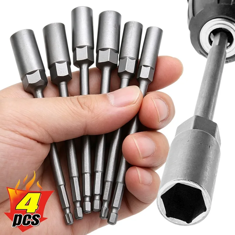 Hex Shank Sockets For Electric Drill Heavy Duty Extender Bolts Nut Driver Bits Adapter Wrench Extension Rods Power Hand Tools
Hex Shank Sockets For Electric Drill Heavy Duty Extender Bolts Nut Driver Bits Adapter Wrench Extension Rods Power Hand Tools