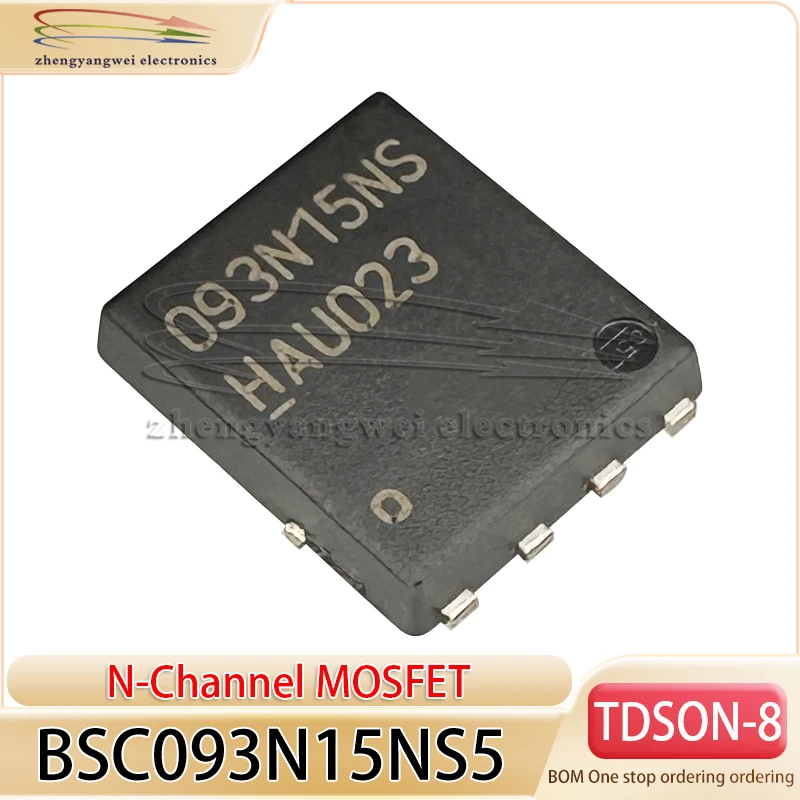 BSC093N15NS5 silk screen 093N15NS 5PCS TDSON-8-EP (5x6) 87A150V N-Channel 150v Power transistor MOSFET
BSC093N15NS5 silk screen 093N15NS 5PCS TDSON-8-EP (5x6) 87A150V N-Channel 150v Power transistor MOSFET