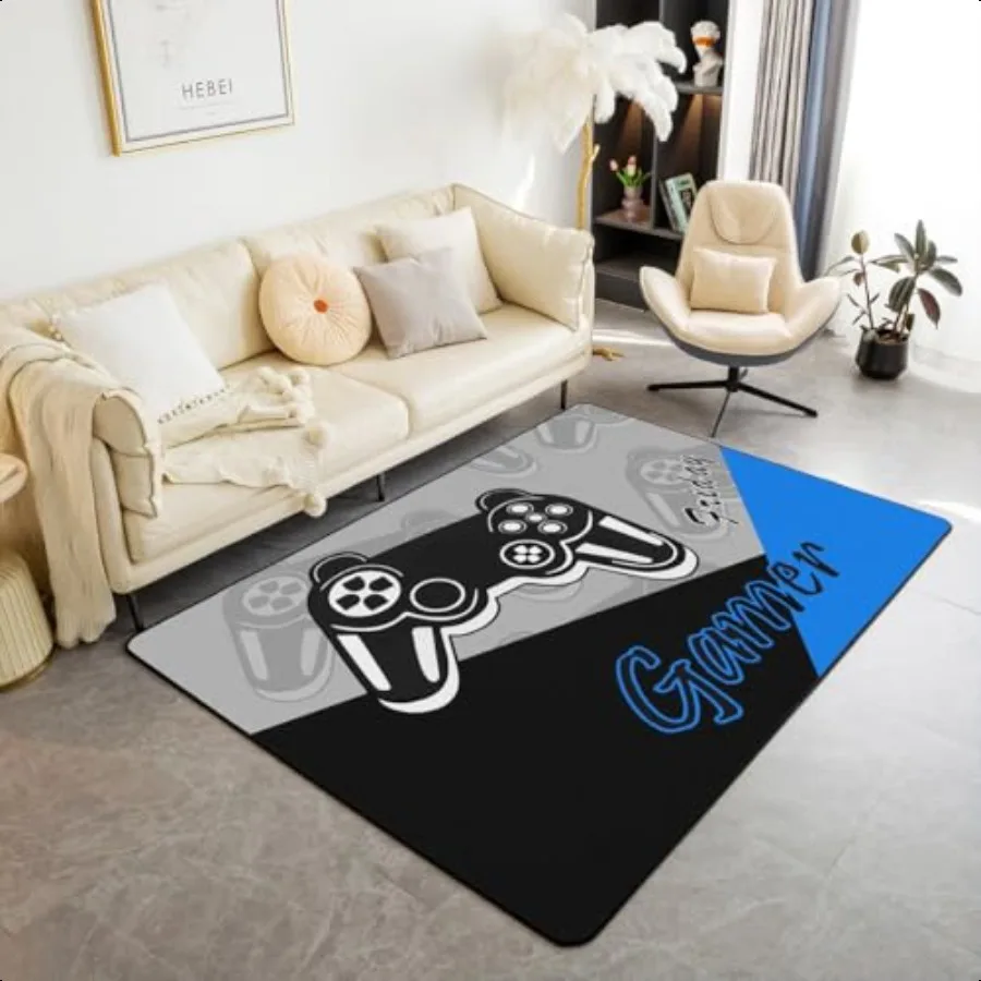 jejeloiu Gamer Area Rug 4x5 Gaming Rugs for Living Room Bedroom Game Room Decor Gamepad Blue and Black Accent Rug
jejeloiu Gamer Area Rug 4x5 Gaming Rugs for Living Room Bedroom Game Room Decor Gamepad Blue and Black Accent Rug