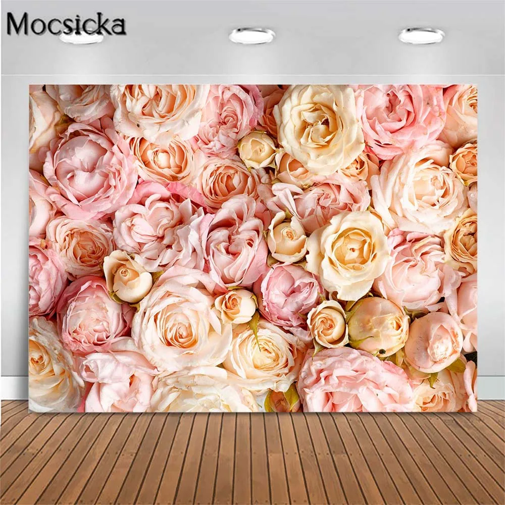 Mocsicka Pink Flower Backdrop for Photography Rose Flower Wall Wedding Birthday Portrait Photo Background Studio Photocall Props
Mocsicka Pink Flower Backdrop for Photography Rose Flower Wall Wedding Birthday Portrait Photo Background Studio Photocall Props