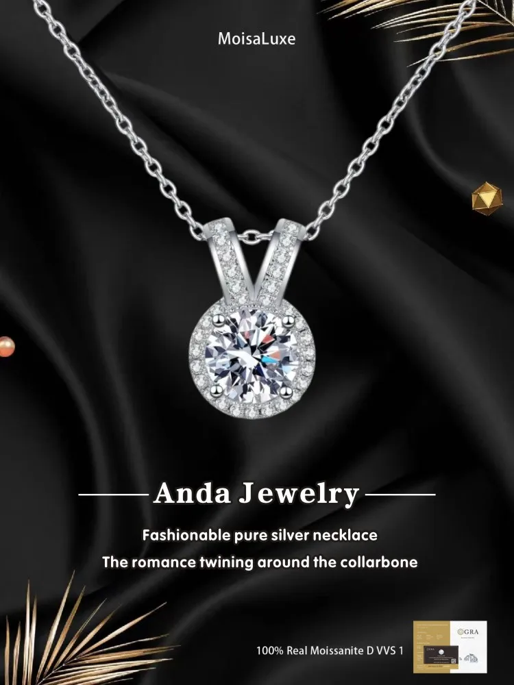 Moissanite Plata Sterling 925 Silver Simple and Cute Sweet Rabbit Full of Moissanite Necklace GRA Certified
Moissanite Plata Sterling 925 Silver Simple and Cute Sweet Rabbit Full of Moissanite Necklace GRA Certified