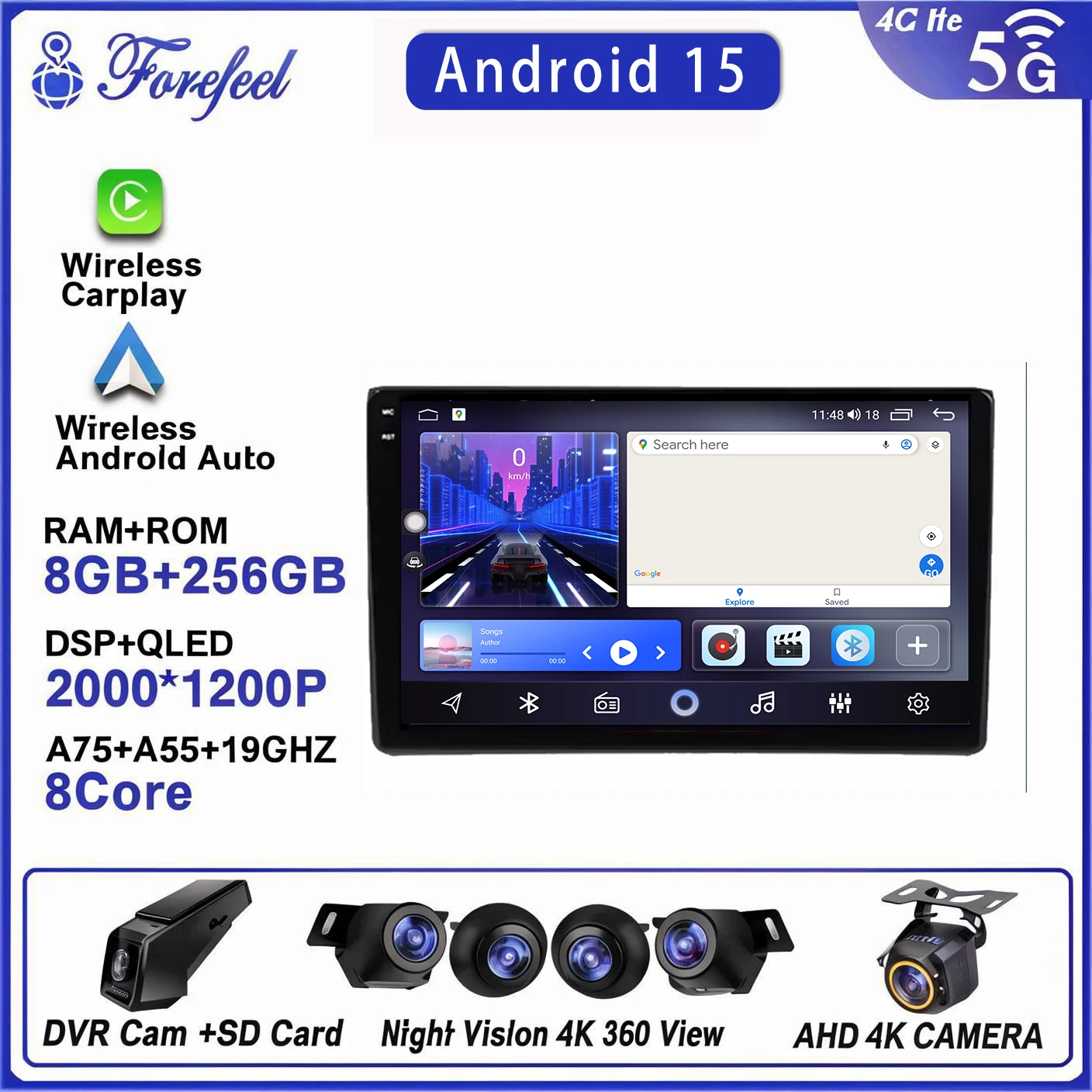 Auto Radio Android 16 For Audi A4 B6 S4 Rs4 B6b7 Seat Exeo 2002-2009 Multimedia Player Stereo Head Unit 2K Dvd Qled Screen
Auto Radio Android 16 For Audi A4 B6 S4 Rs4 B6b7 Seat Exeo 2002-2009 Multimedia Player Stereo Head Unit 2K Dvd Qled Screen